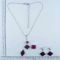 Fashion Alloy necklace in red