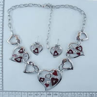 Fashion jewelry - Heart necklace and earrings 86199