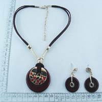 Fashion necklaces with suede cords 86175