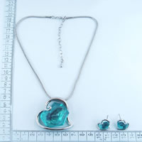 Fashion necklaces with blue stone 86136