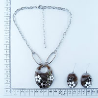 Fashion necklace in grey 86149