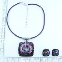 Necklaces in purple enamel 6168