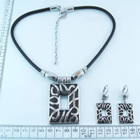 Fashion necklace with black cord 6150