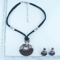 Fashion alloy necklace set 9162