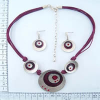 Jewellery set in red 9192