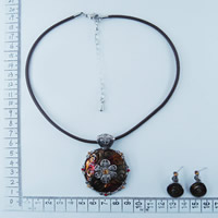 Costume jewelry- necklace and earrings set 9157