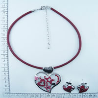 Heart necklaces in red 78162