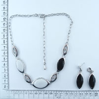 Black and white enamel necklaces 89182