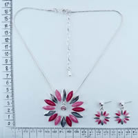 Sunflower necklace and earrings set 89156