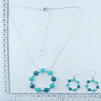 Simple chain necklace with enamel 89118