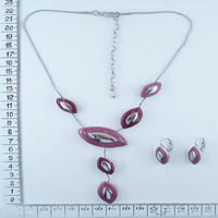 Alloy necklaces in pink 89184