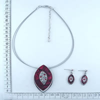 Fashion jewellery - wire necklace in red 89166
