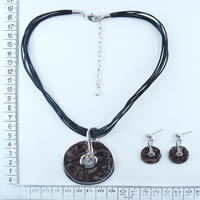 Fashion cord necklace in brown 89198