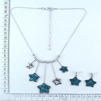 Star necklace and earrings set 89174