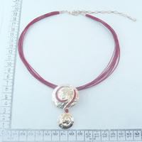 Necklaces with red cord