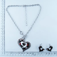 Fashion heart necklace set