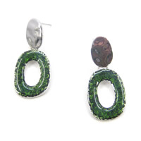 Enamel earrings