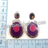 Enamel earrings