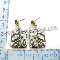 Enamel earrings