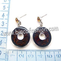 Enamel earrings