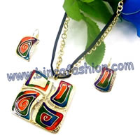 Alloy jewellery set