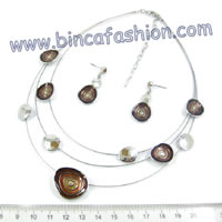 Alloy necklaces set