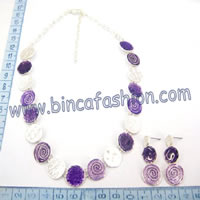 Alloy jewellery set