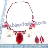 Alloy jewellery set