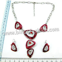 Alloy jewellery set