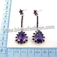 Zircon earrings