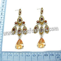 Zircon earrings