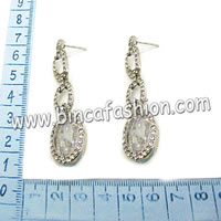 Zircon earrings