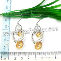 Zircon earrings