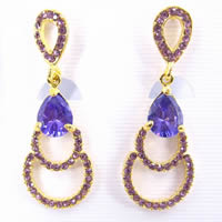 Attractive Zircon Earrings