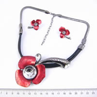 Charm Large Flower Jewelry Set