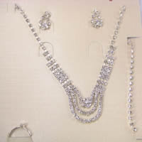 Charm Rhinestone Jewellery set