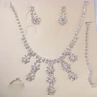 Rhinestones Wedding Jewelry Set